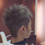 ショートダブルカラー（アッシュ系）