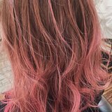 ピンクグラデーションカラー（ブリーチ必須）